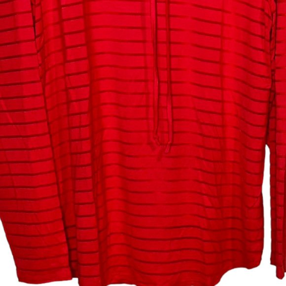 💐🌷Red Burnout Cowl Neck Long Sleeve Tunic with Tank - Chelsea & Theodore XL - Picture 4 of 6